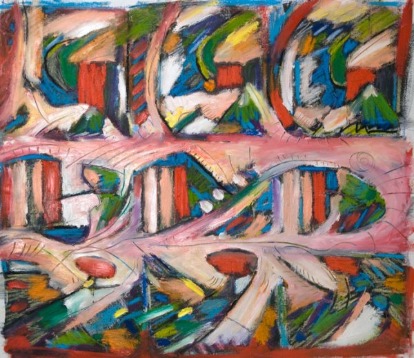 Repeating the tale 2012 -oil-27" x 29" $400