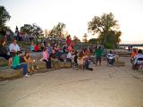 25sept_crowd gathers as sun sets