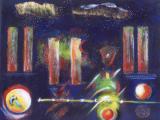 THE TOWERS WON'T LEAVE 32"X28"_2002