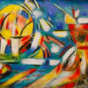 The 'Sneezing circus elephant' _32"x24"_2023