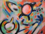 Turtle on the beach 2015_  16"x20"
