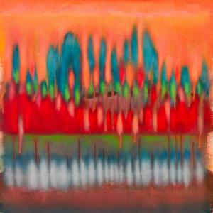 Dripping Red_26"X26"_dec 2025