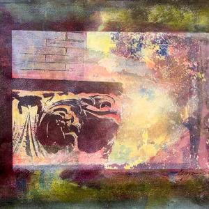 Gargoyle_ gum dichromate print_20"x14"_1987