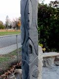 Nov 2020_stone totem detail Wilcock-Gold Residence, Ottawa